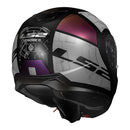 CAPACETE STROBE II ORION PRETO/ROXO FOSCO