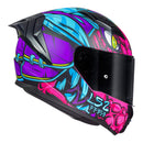 CAPACETE LS2 VIGO DRILLOX ROXO FOSCO