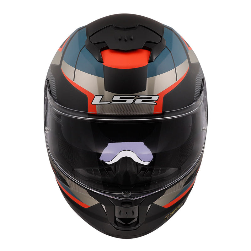 CAPACETE LS2 STREAM II ROAD PRETO/AZUL